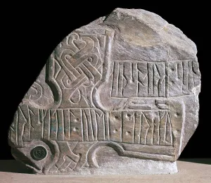 Runestone Prints: Roskitil cross-fragment on the Isle of Man, 10th century