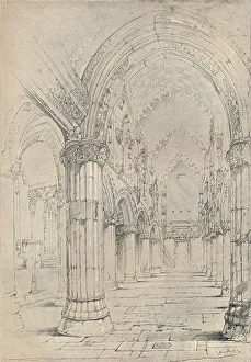 John Ruskin Collection: Roslin Chapel, 1838. Artist: John Ruskin