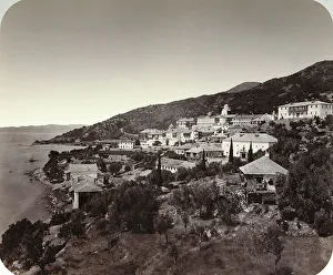 The Rossikon (St Panteleimon Monastery) on Mount Athos, Greece, 1860s The Rossikon (St Panteleimon Monastery) on Mount Athos, Greece, 1860s