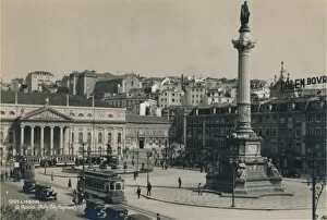 Rossio Square, Lisbon, Portugal, 1936