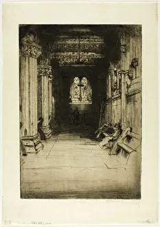 Dy Cameron Prints: Rosslyn Chapel, 1901. Creator: David Young Cameron