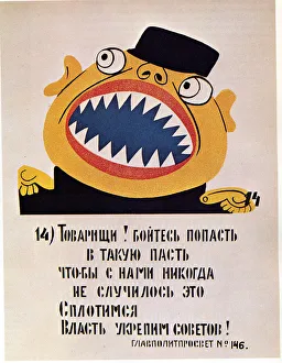 Rosta Prints: ROSTA Window No 146, 1921. Artist: Mayakovsky, Vladimir Vladimirovich (1893-1930)