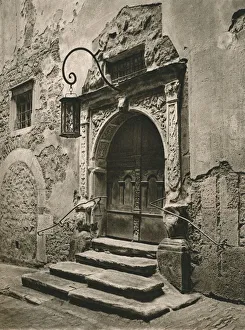 Mittelfranken Prints: Rothenburg o. d. T. - Doorway of the old Town Hall, 1931. Artist: Kurt Hielscher