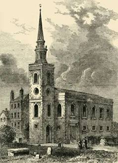 Rotherhithe Church, 1750, (c1878). Creator: Unknown