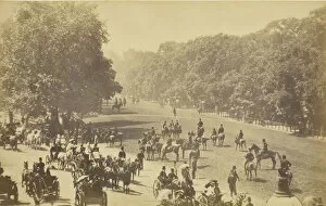 Hyde Park Gallery: Rotten Row, 1850-1900. Creator: Unknown