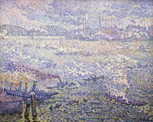 Paul 1863 1935 Gallery: Rotterdam. Les Fumees. Artist: Signac, Paul (1863-1935)