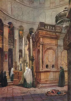The Studio Ltd Prints: The Rotunda and Chapel of the Holy Sepulchure, 1902, (1906). Creator: John Fulleylove