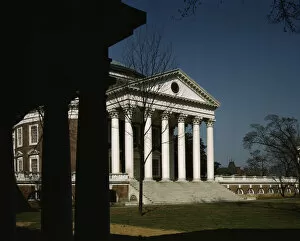 Stairs Gallery: Rotunda of the University of Virginia, Charlottesville, Va. 1943. Creator: John Collier