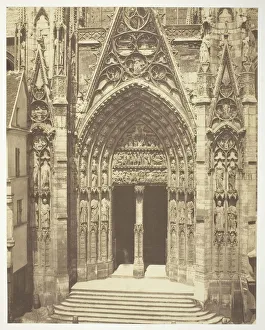 Rouen Cathedral, 1858. Creators: Bisson Frères, Louis-Auguste Bisson Rouen Cathedral, 1858. Creators: Bisson Frères, Louis-Auguste Bisson