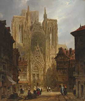 Images Dated 6th July 2021: Rouen Cathedral, ca. 1796-1826. Creator: David Roberts