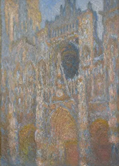 Monet Claude Prints: Rouen Cathedral, The Façade In Sunlight, c1892-94. Creator: Claude Monet
