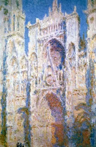 Rouen Cathedral, Harmony in Blue and Gold, 1894. Artist: Claude Monet Rouen Cathedral, Harmony in Blue and Gold, 1894. Artist: Claude Monet