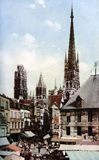 Images Dated 25th August 2009: Rouen Cathedral, Normandy, France, c1930s. Artist: Donald McLeish