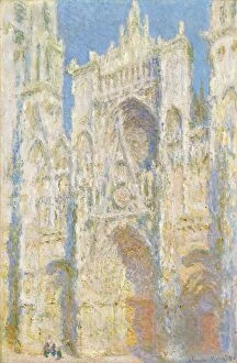 Rouen Gallery: Rouen Cathedral, West Façade, Sunlight, 1894. Creator: Claude Monet