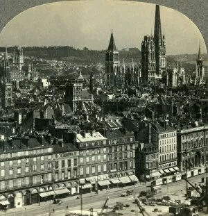 Rouen, France, from across the River Seine, c1930s. Creator: Unknown