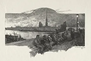 1849 1918 Prints: Rouen Illustre: Le Pont de Pierres, 1896. Creator: Auguste Louis Lepere (French