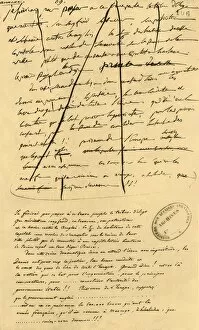 Napoleon Buonaparte Gallery: Rough draft of text for inclusion in Le Moniteur Universel, 16 April 1801, (1921)