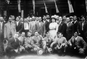 Roosevelt Teddy Prints: Rough riders at Cincinnati, enroute to reception of T