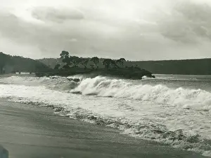 Rough Seas Prints: Rough seas at Balmoral Beach, 1960s. Creator: Unknown