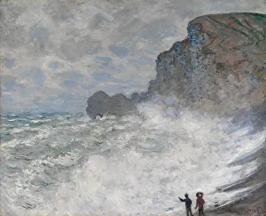 Surge Gallery: Rough weather at Etretat, 1883. Artist: Monet, Claude (1840-1926)