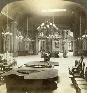 Roulette Prints: Roulette salon, Monte Carlo, Monaco. Artist: Underwood & Underwood