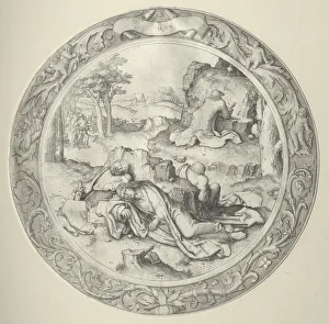Lucas Van Leyden Dutch Prints: The Round Passion: Christ in Gethsemane (Agony in the Garden)