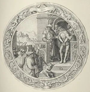 Lucas Van Leyden Dutch Prints: The Round Passion: Christ Presented to the People, 1509. Creator: Lucas van Leyden (Dutch