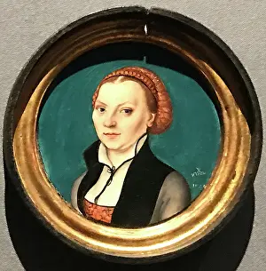Martin Prints: Round Portrait of Katharina von Bora