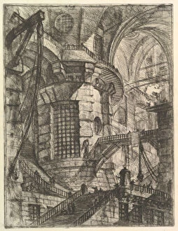 Carceri Dinvenzione Gallery: The Round Tower, from Carceri d invenzione (Imaginary Prisons), ca. 1749-50