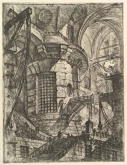 Pulley Prints: The Round Tower, from Carceri d invenzione (Imaginary Prisons), ca. 1749-50