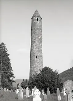 The Round Tower, Glendalough, County Wicklow, Ireland, c1955. Creator: Arthur Charles Kirby Ware
