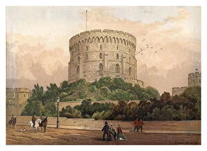 Images Dated 9th May 2006: Round Tower, Windsor, 1880