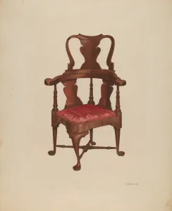 Arsen Maralian Prints: Roundabout Chair, 1937. Creator: Arsen Maralian