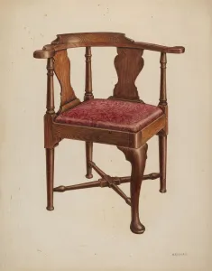 Eisman Harry Gallery: Roundabout Chair, c. 1940. Creator: Harry Eisman