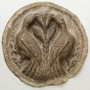 Roundel Prints: Roundel: Two Birds Flanking a Tree, 12th century. Creator: Unknown