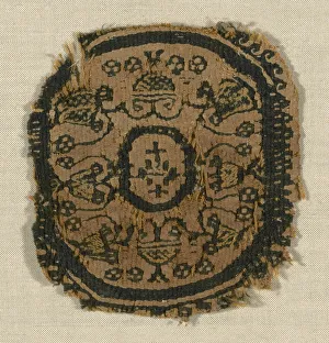 Roundel, Egypt, Arab period (641-969), 9th century. Creator: Unknown Roundel, Egypt, Arab period (641-969), 9th century. Creator: Unknown