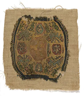 Roundel, Egypt, Roman period (30 B. C. - 641 A. D. ) / Arab period (641-969), 6th / 8th century