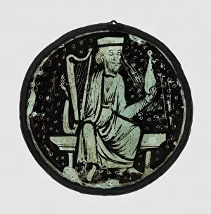 Roundel Prints: Roundel with Elder of the Apocalypse, France, 1250 / 75. Creator: Unknown