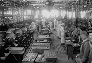 Rings Prints: Rounding rings, between c1915 and c1920. Creator: Bain News Service