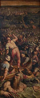Images Dated 20th November 2013: Rout of the Turks at Piombino, 1563-1565. Artist: Vasari, Giorgio (1511-1574)