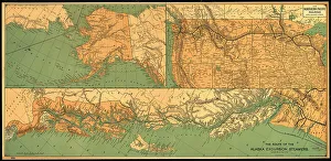Route Prints: The route of the Alaska excursion steamers, 1891. Creator: Charles Sumner Fee