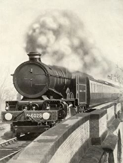 On the route of the Cornish Rivera, Limited. An express on the Great Western line