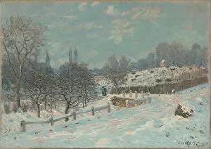 Alfred 1839 1899 Gallery: Route de Louveciennes, effet de neige, 1874