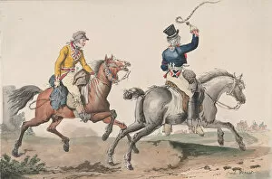 On Horseback Gallery: Route de Poste, 1817. Creator: Philibert Louis Debucourt