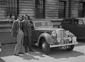 Rover 4-door saloon of FD Cooper at the South Wales Auto Club Welsh Rally, 1937 Artist