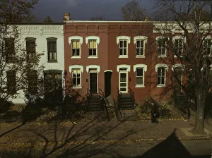 Rowhouse Prints: Row houses, corner of N and Union Streets S