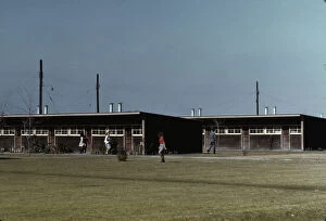 Camp Gallery: Row shelters, FSA... labor camp, Robstown, Tex. 1942. Creator: Arthur Rothstein