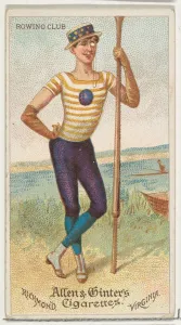 Oarsman Prints: Rowing Club, from Worlds Dudes series (N31) for Allen & Ginter Cigarettes, 1888