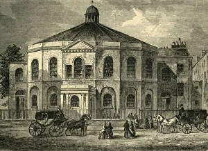 Blackfriars Road Gallery: Rowland Hills Chapel in 1814, (c1878). Creator: Unknown