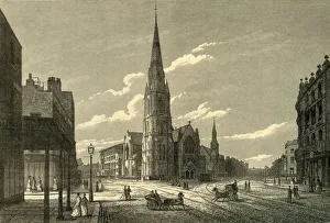 Christchurch Prints: Rowland Hills Chapel & Schools, Westminster Bridge Road, (c1878). Creator: Unknown